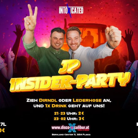 JP INSIDER Party mit INTOXICATED