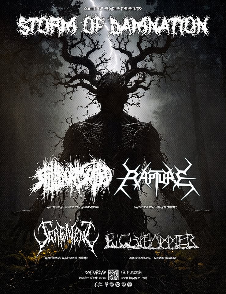 Stillborn Soiled (DE) / Rapture (GR) / Richthammer (AT) / Serement (GR) am 15. November 2025 @ Café Carina.