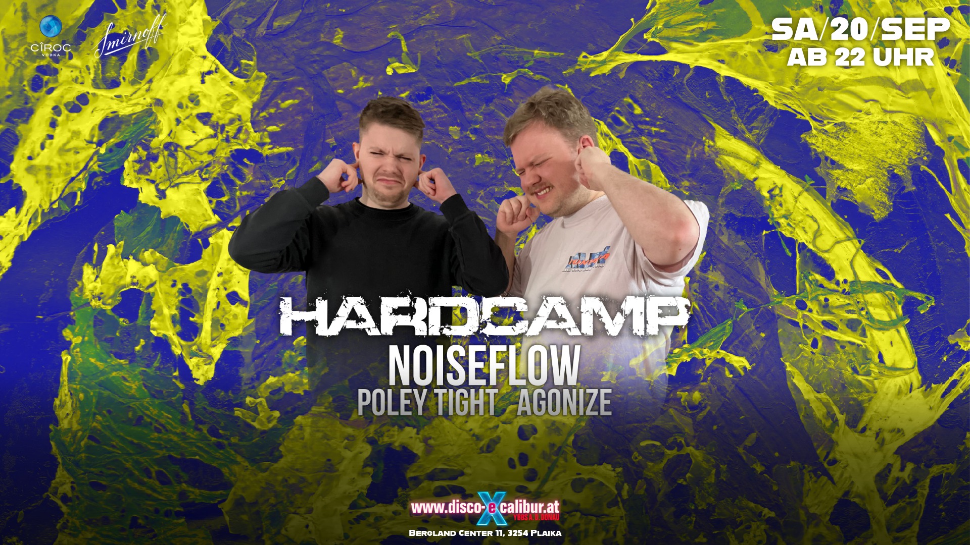 HARDCAMP pres. NOISEFLOW am 20. September 2025 @ Disco Excalibur - Ybbs. HARDCAMP pres. NOISEFLOW am 20. September 2025 @ Disco Excalibur - Ybbs.