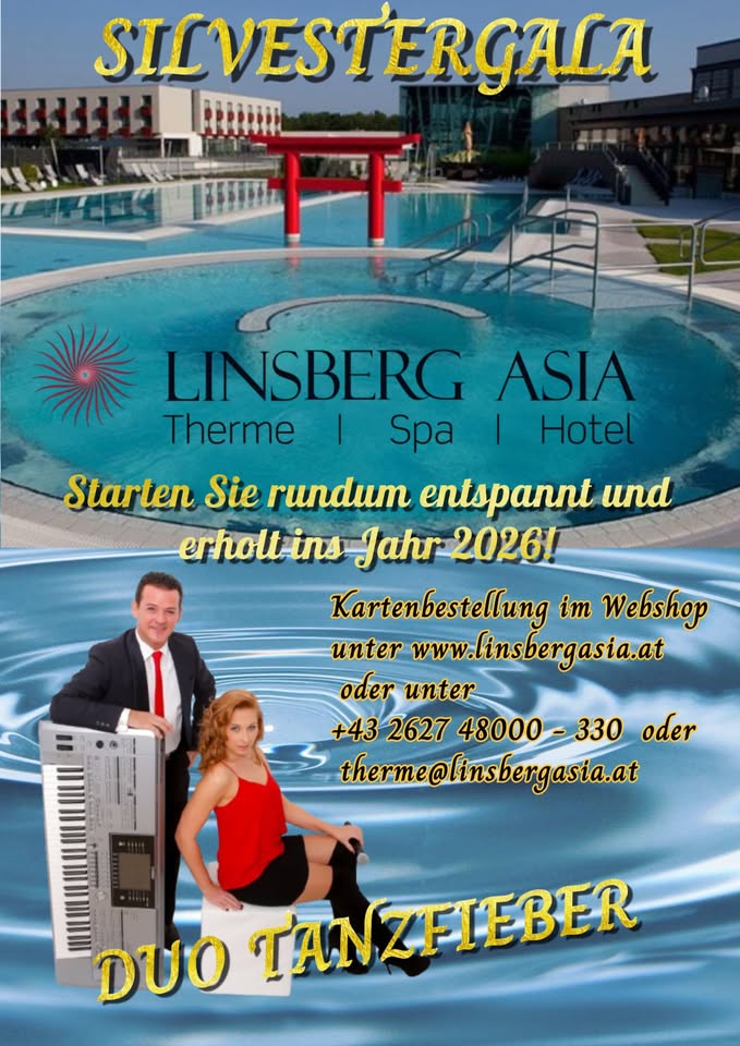 Silvestergala Linsberg Asia Therme am 31. December 2025 @ Therme Linsberg Asia.