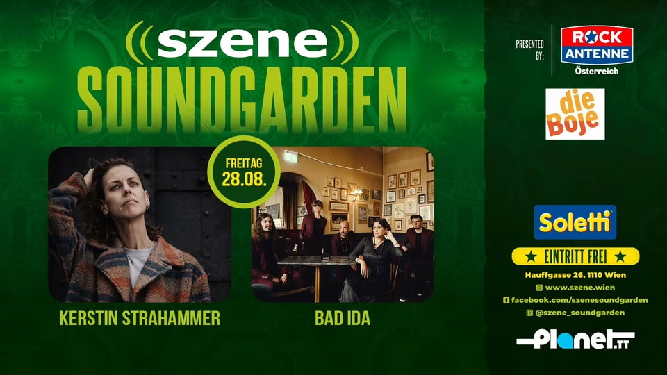 BENEFIZKONZERT für DIE BOJE feat. KERSTIN STRAHAMMER & BAND | BAD IDA am 28. August 2026 @ Szene Wien.