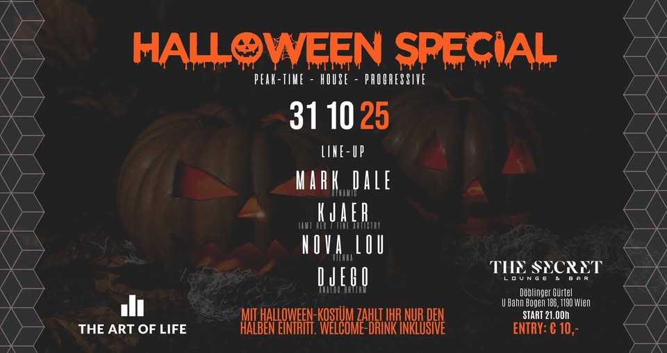 HALLOWEEN am 31. October 2025 @ The Secret Lounge & Bar. HALLOWEEN am 31. October 2025 @ The Secret Lounge & Bar.