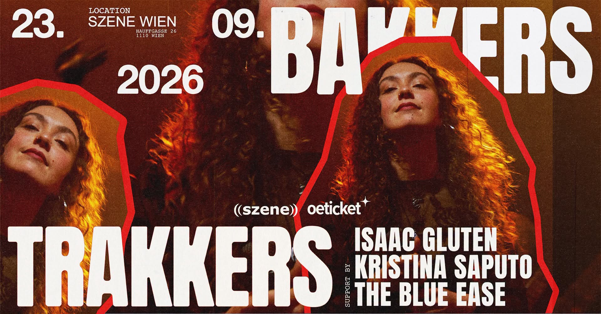 Bakkers Trakkers am 23. September 2026 @ Szene Wien.