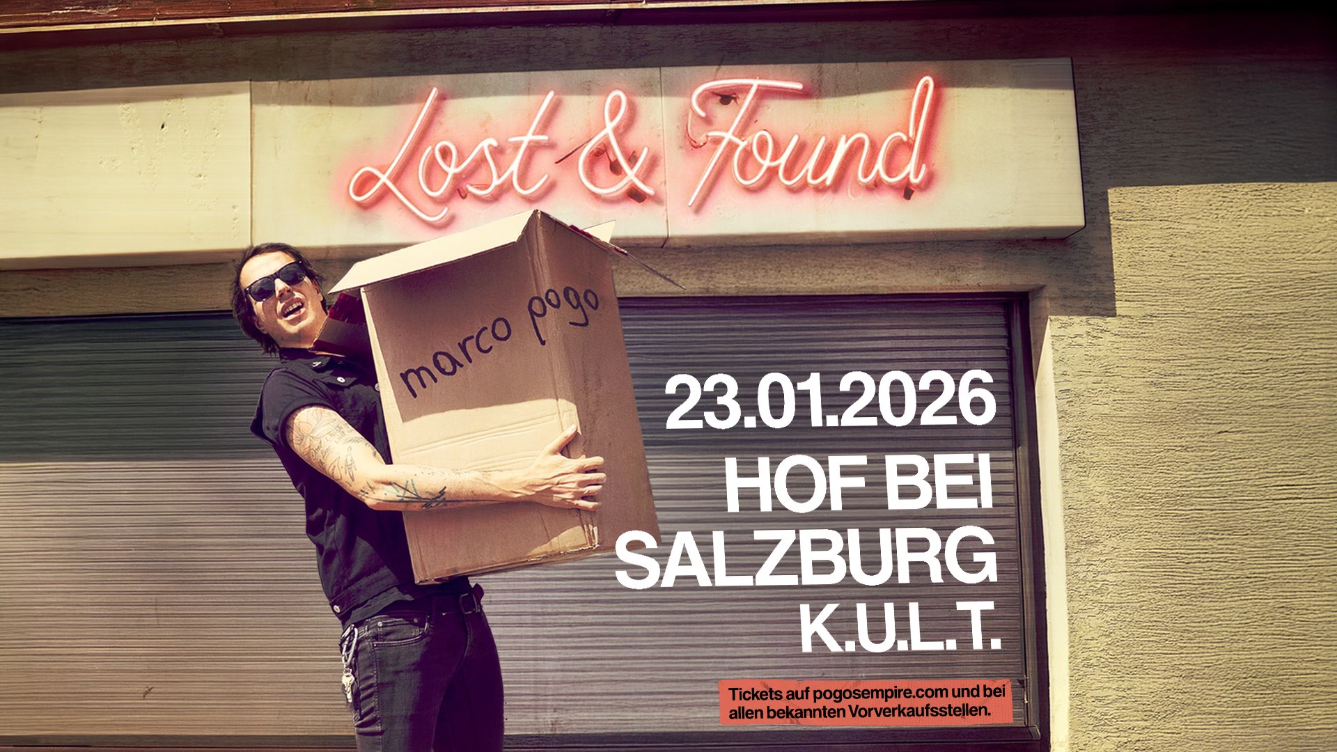 Marco Pogo - Lost & Found am 23. January 2026 @ Hof bei Salzburg.