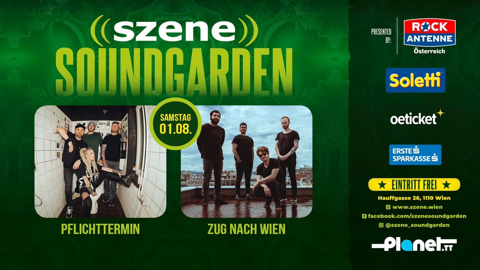 PFLICHTTERMIN | ZUG NACH WIEN am 1. August 2026 @ Szene Wien.