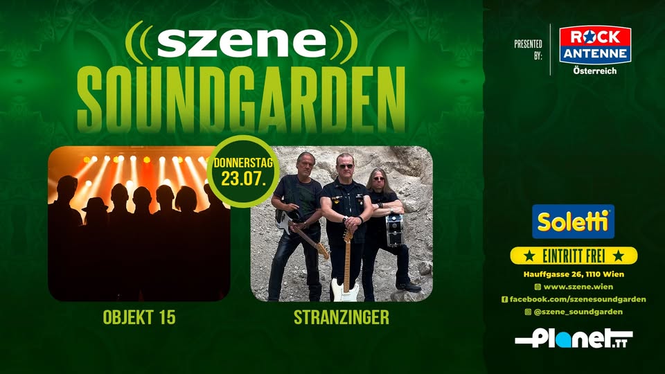 OBJEKT 15 | STRANZINGER am 23. July 2026 @ Szene Wien.