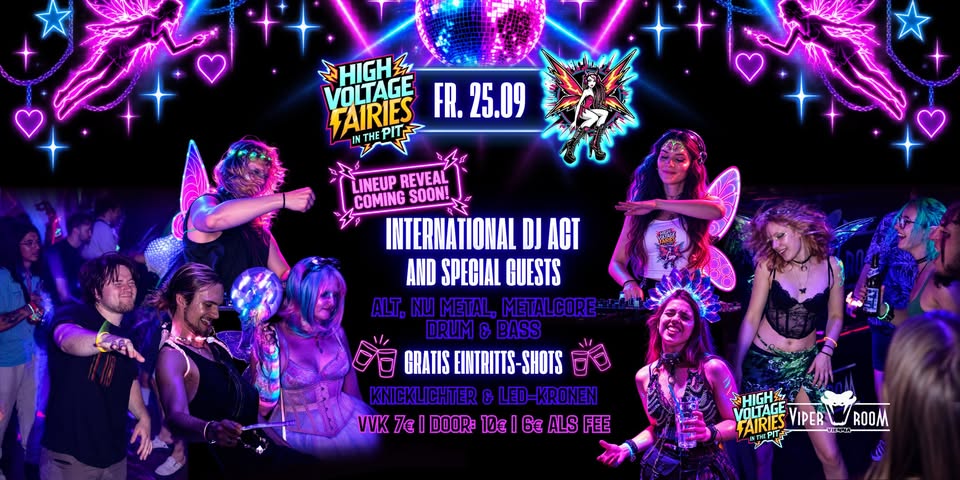 Special Fairy Pit am 25. September 2026 @ Viper Room.