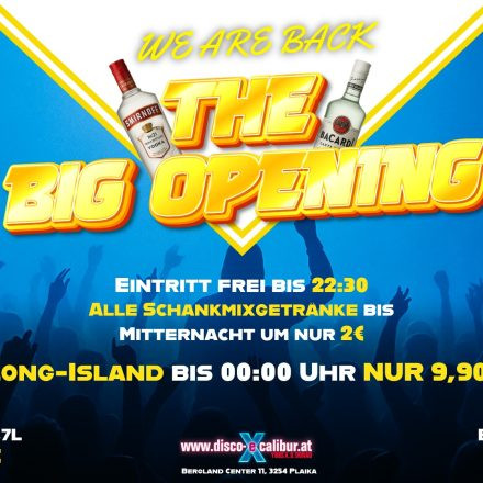 The BIG OPENING