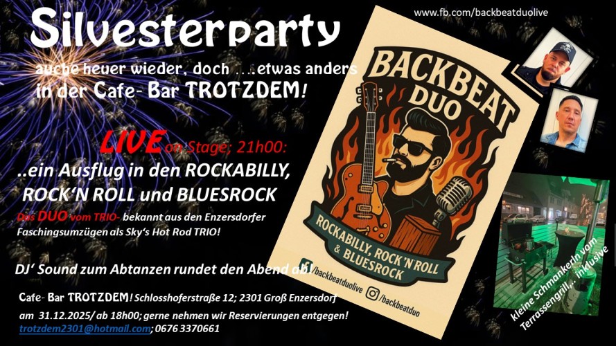 Silvester Rock N Roll Party am 31. December 2025 @ Trotzdem.