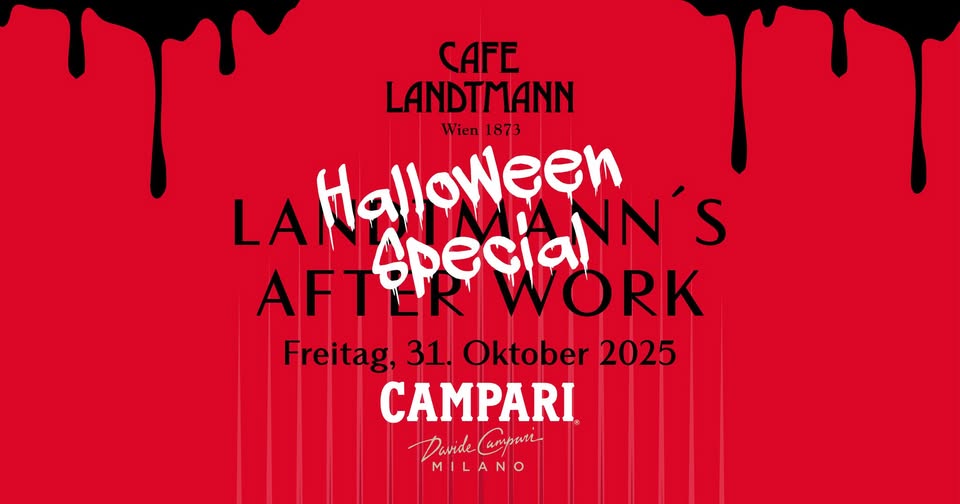 Landtmann's After Work - Halloween Special am 31. October 2025 @ Cafe Landtmann. Landtmann's After Work - Halloween Special am 31. October 2025 @ Cafe Landtmann.