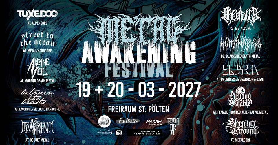 METAL AWAKENING Festival 2027 am 19. March 2027 @ Freiraum St. Pölten.