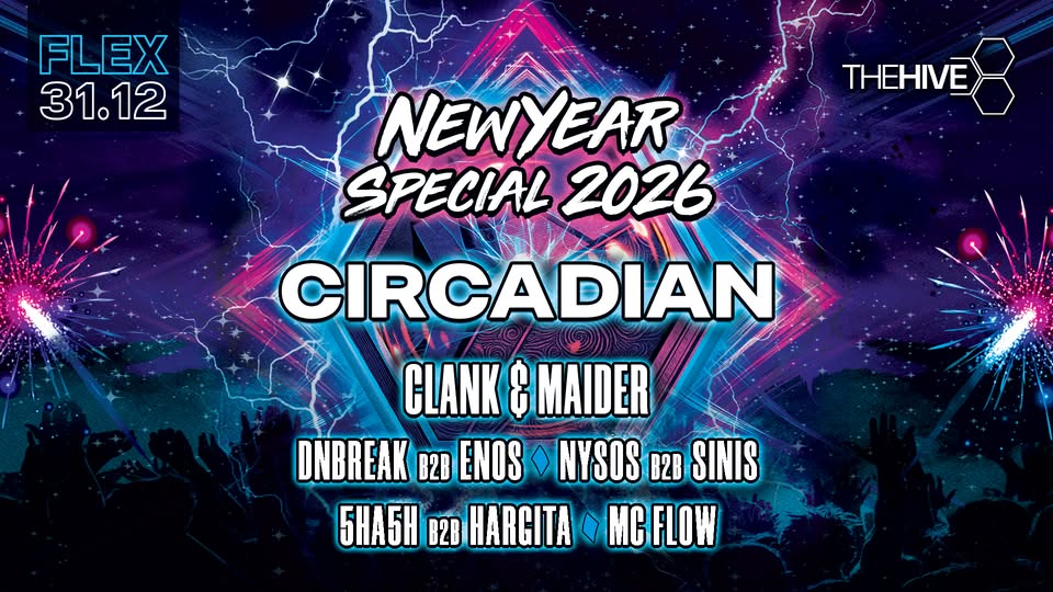 THE HIVE presents: New Year Special am 31. December 2025 @ Flex.