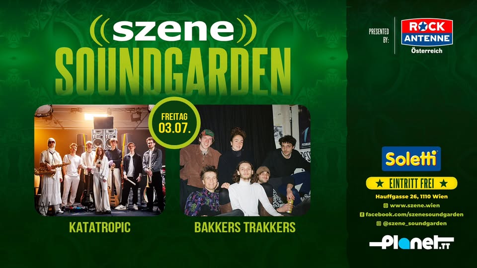 KATATROPIC | BAKKERS TRAKKERS am 3. July 2026 @ Szene Wien.