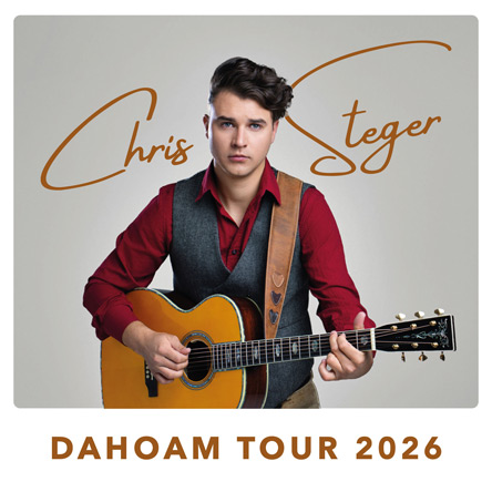 Chris Steger + Band am 25. October 2026 @ Messe Wieselburg.