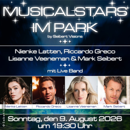 Musicalstars im Park am 9. August 2026 @ Theater im Park.