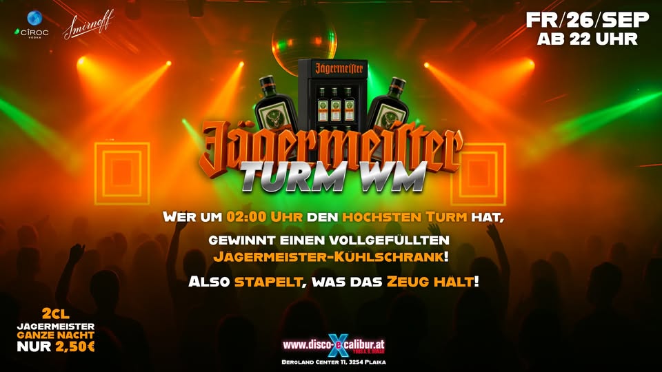 JÄGERMEISTER Turm WM am 26. September 2025 @ . JÄGERMEISTER Turm WM am 26. September 2025 @ .
