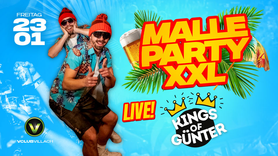 MALLE PARTY XXL am 23. January 2026 @ V-Club.