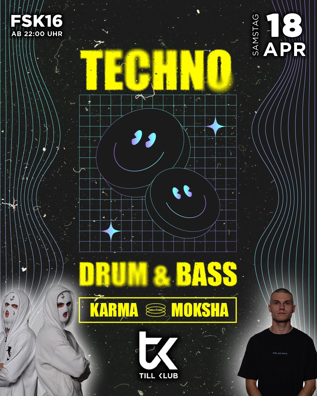 TECHNO vs. DnB am 18. April 2026 @ Till Club Neulengbach.