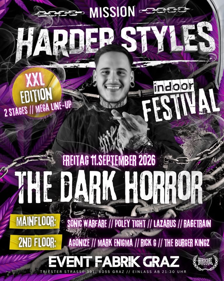 THE DARK HORROR LIVE am 11. September 2026 @ Event Fabrik Graz.