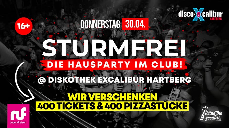 STURMFREI am 30. April 2026 @ Disco Excalibur - Hartberg.