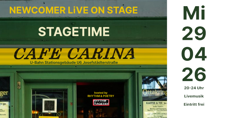 STAGETIME | Cafe Carina Wien am 29. April 2026 @ Café Carina.