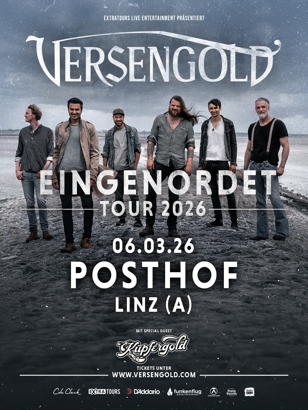 Versengold am 6. March 2026 @ Posthof Linz.