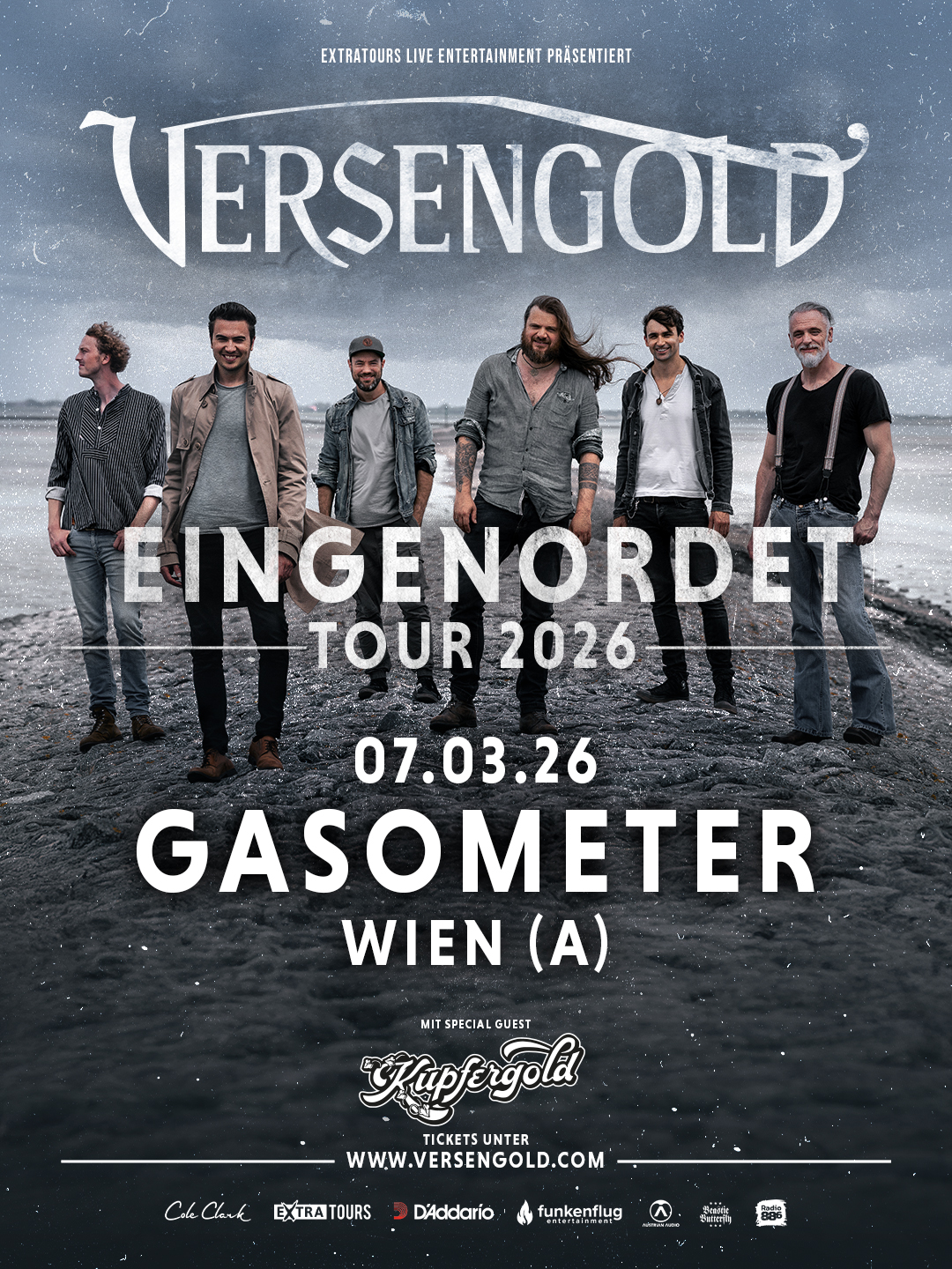 Versengold am 7. March 2026 @ Raiffeisen Halle im Gasometer.