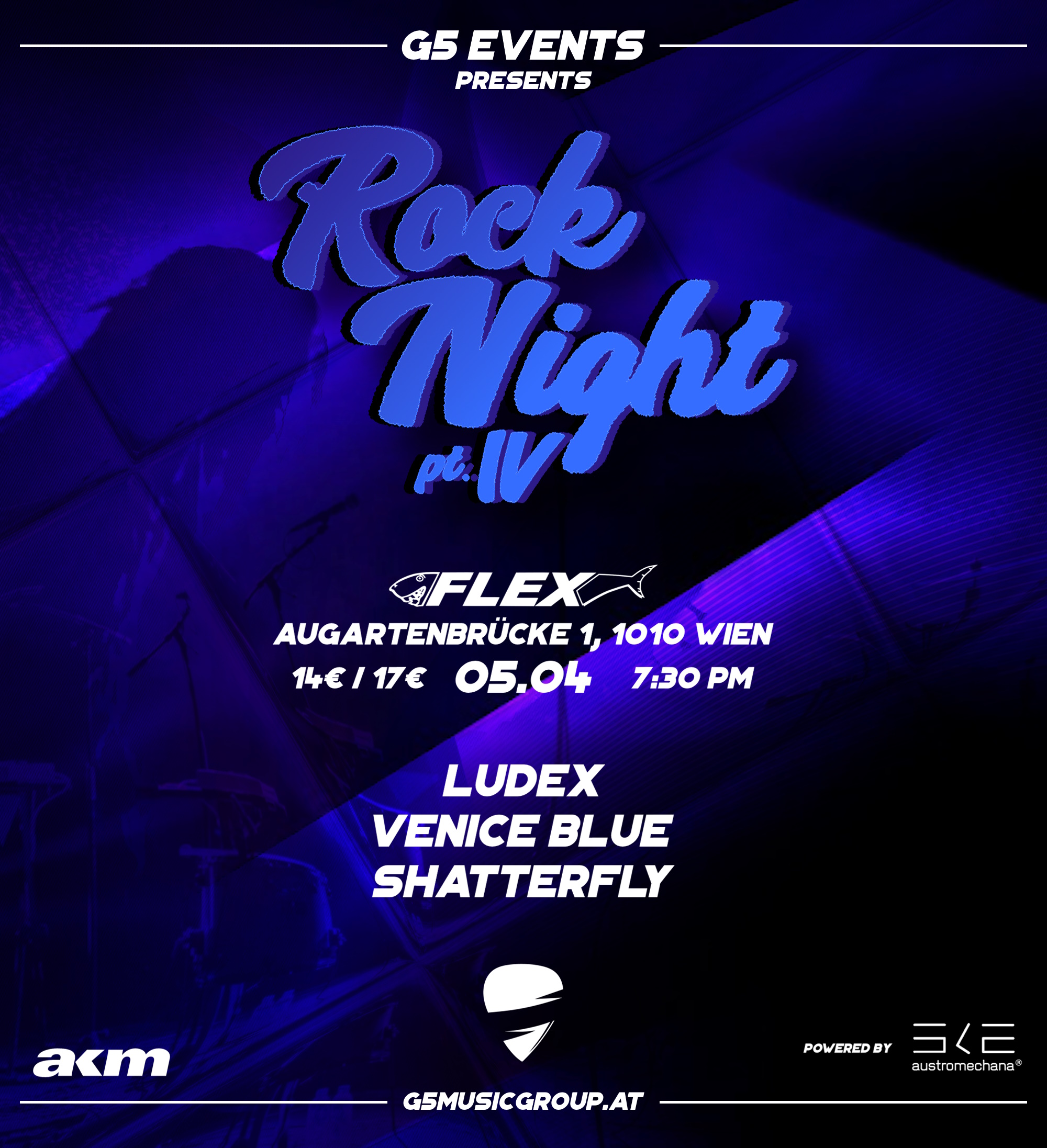 Rock Night IV am 5. April 2024 @ Flex - Café.