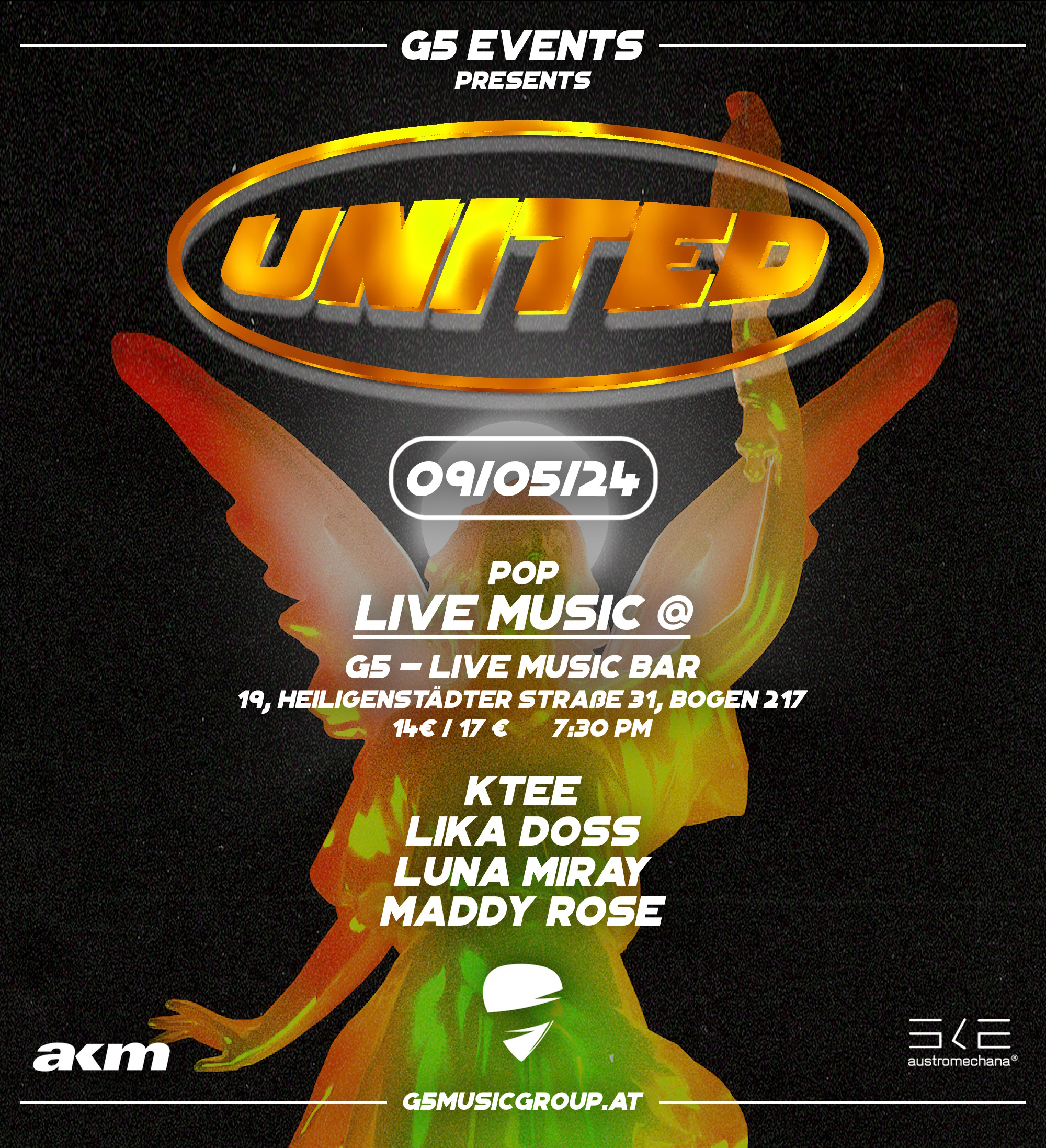 United am 9. May 2024 @ G5 Live-Music-Bar.