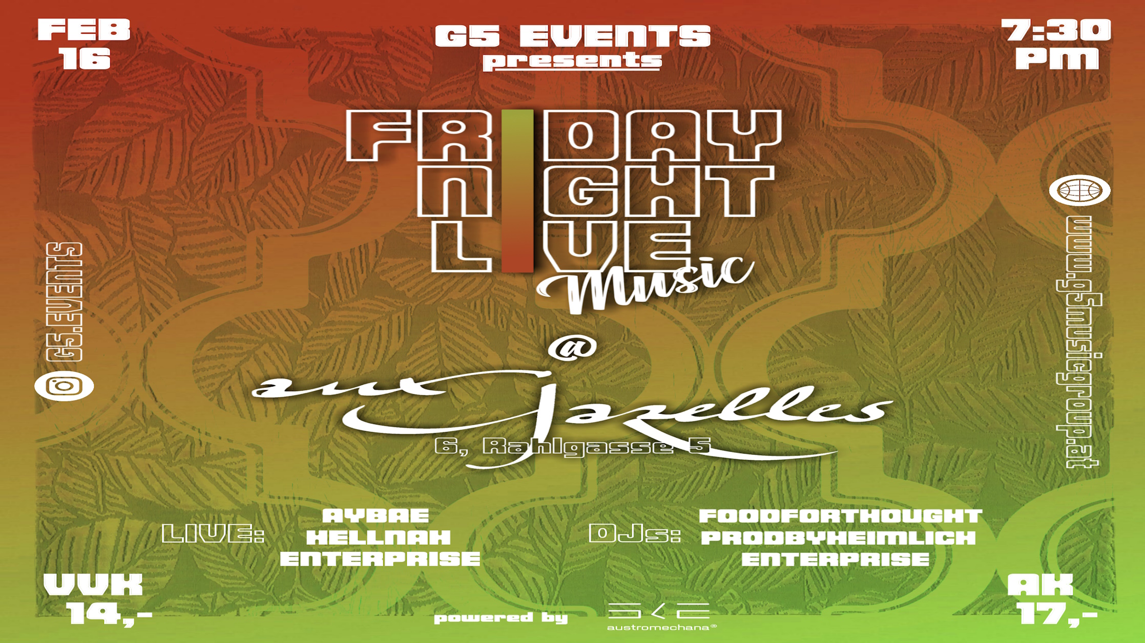 Friday Night Live am 16. February 2024 @ . Friday Night Live am 16. February 2024 @ .