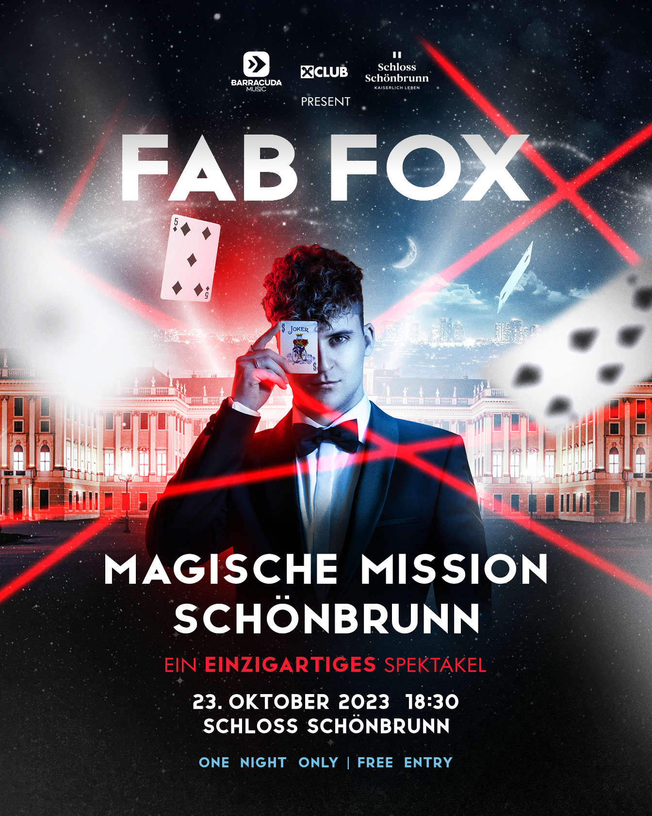 Fab Fox am 23. October 2023 @ Schloss Schönbrunn. Fab Fox am 23. October 2023 @ Schloss Schönbrunn.