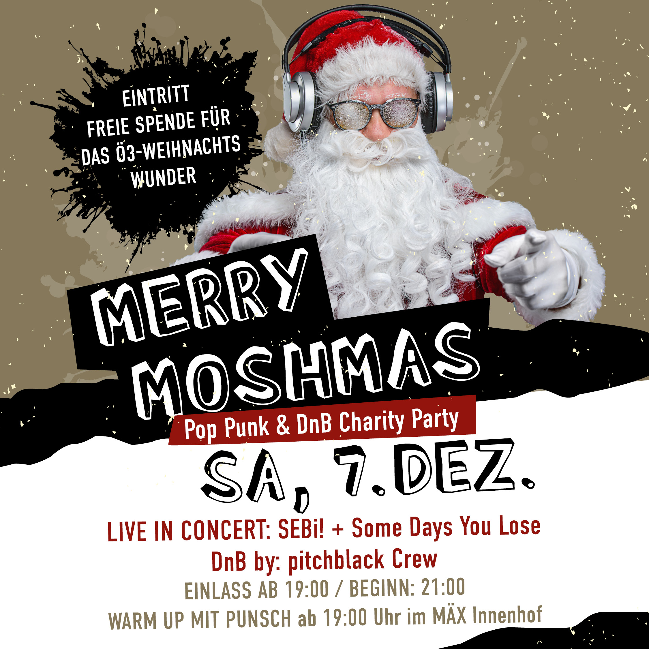 Merry Moshmas am 7. December 2024 @ MÄX. Merry Moshmas am 7. December 2024 @ MÄX.