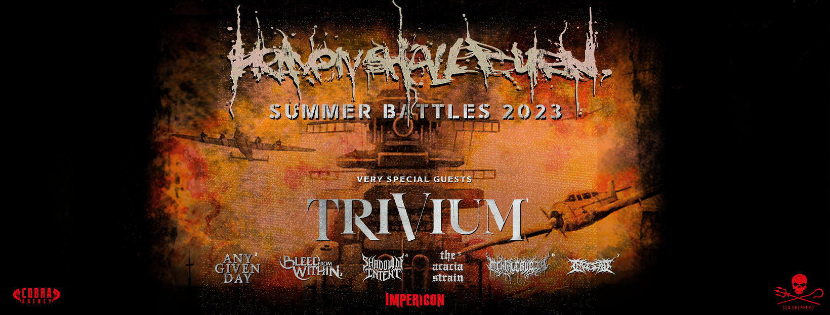 HEAVEN SHALL BURN am 3. August 2023 @ Posthof - Großer Saal. HEAVEN SHALL BURN am 3. August 2023 @ Posthof - Großer Saal.