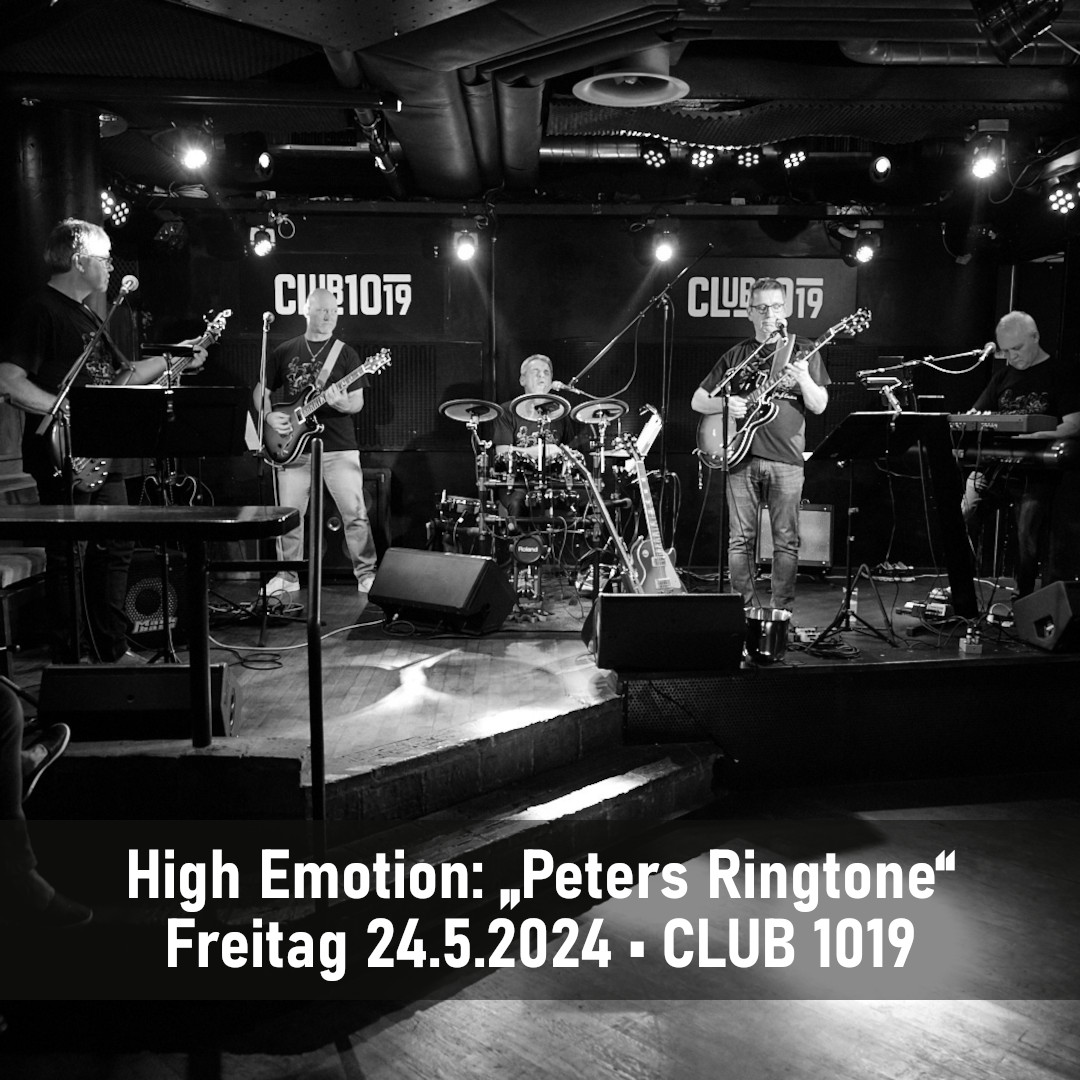 High Emotion: Peters Ringtone am 24. May 2024 @ Club 1019.