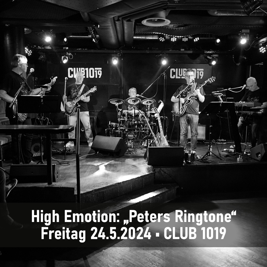 High Emotion: Peters Ringtone am 24. May 2024 @ Club 1019. High Emotion: Peters Ringtone am 24. May 2024 @ Club 1019.