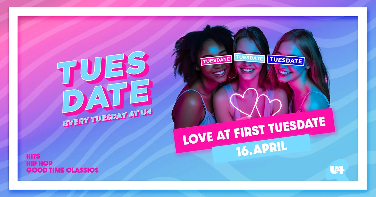 Tuesdate am 16. April 2024 @ U4. Tuesdate am 16. April 2024 @ U4.