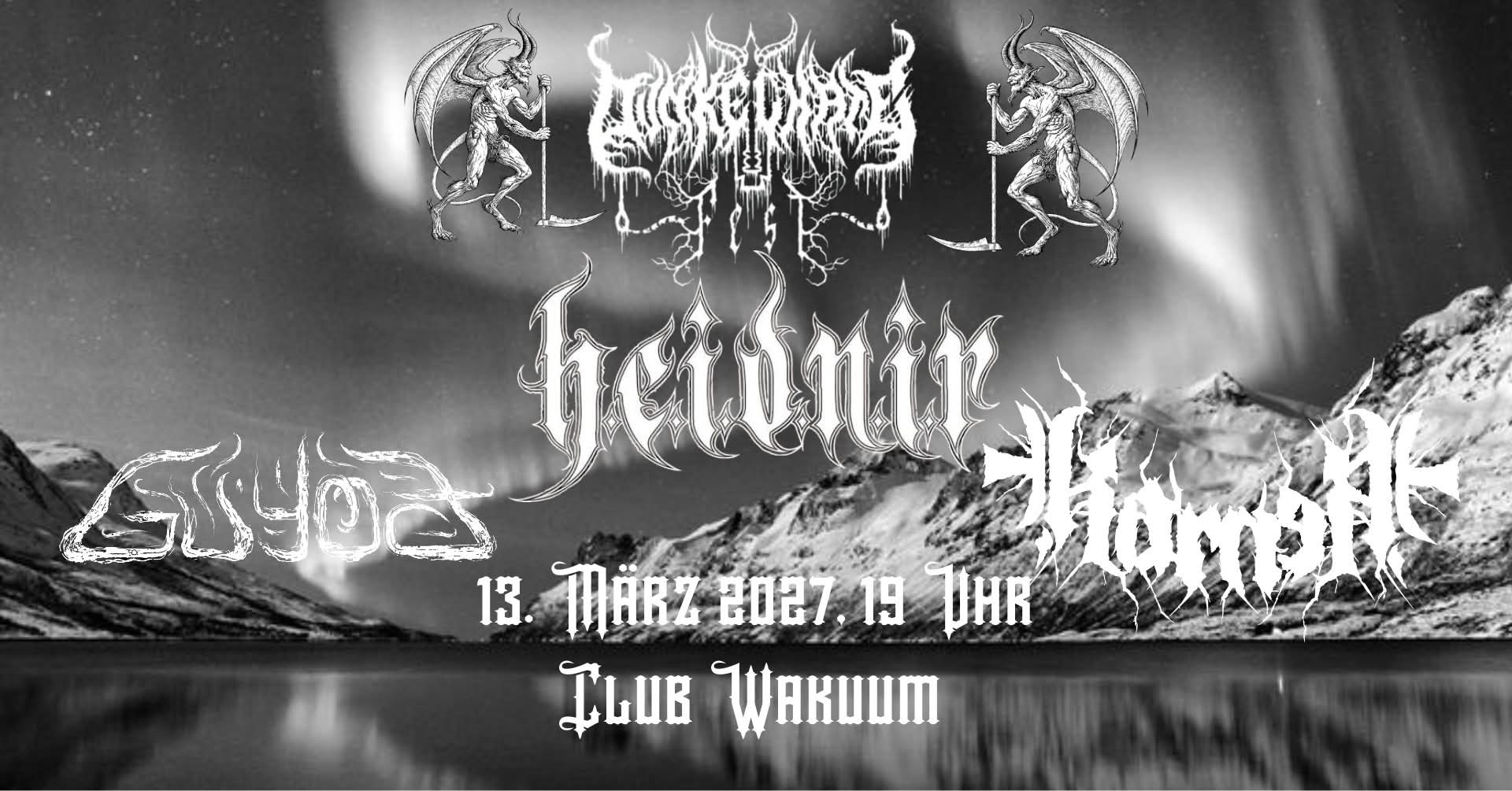 Dunkelhate Fest XV am 13. March 2027 @ Club Wakuum.
