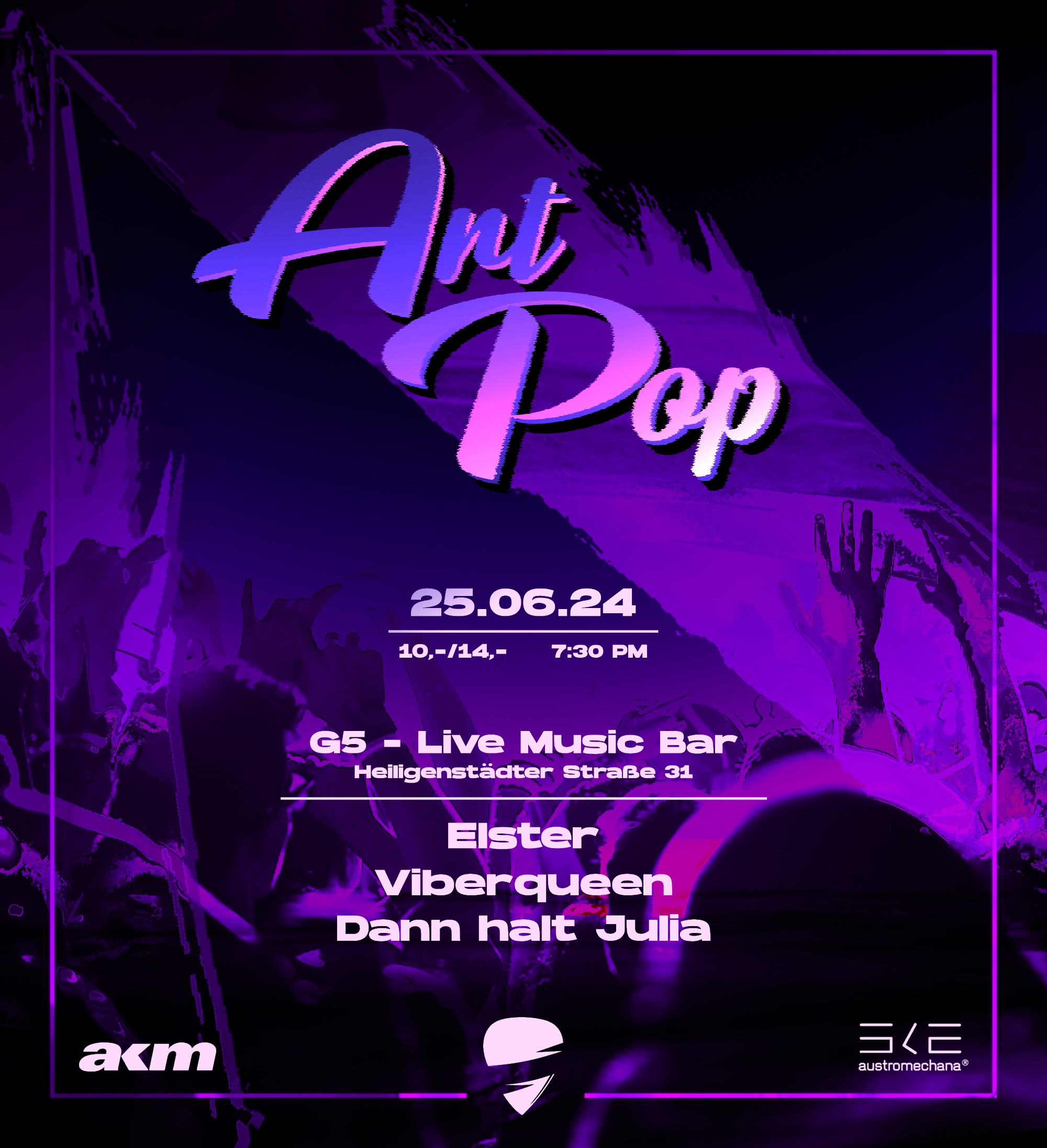Art Pop am 25. June 2024 @ G5 Live-Music-Bar. Art Pop am 25. June 2024 @ G5 Live-Music-Bar.