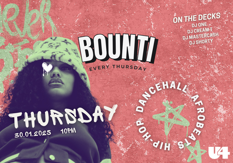 Bounti Club am 30. January 2025 @ U4. Bounti Club am 30. January 2025 @ U4.