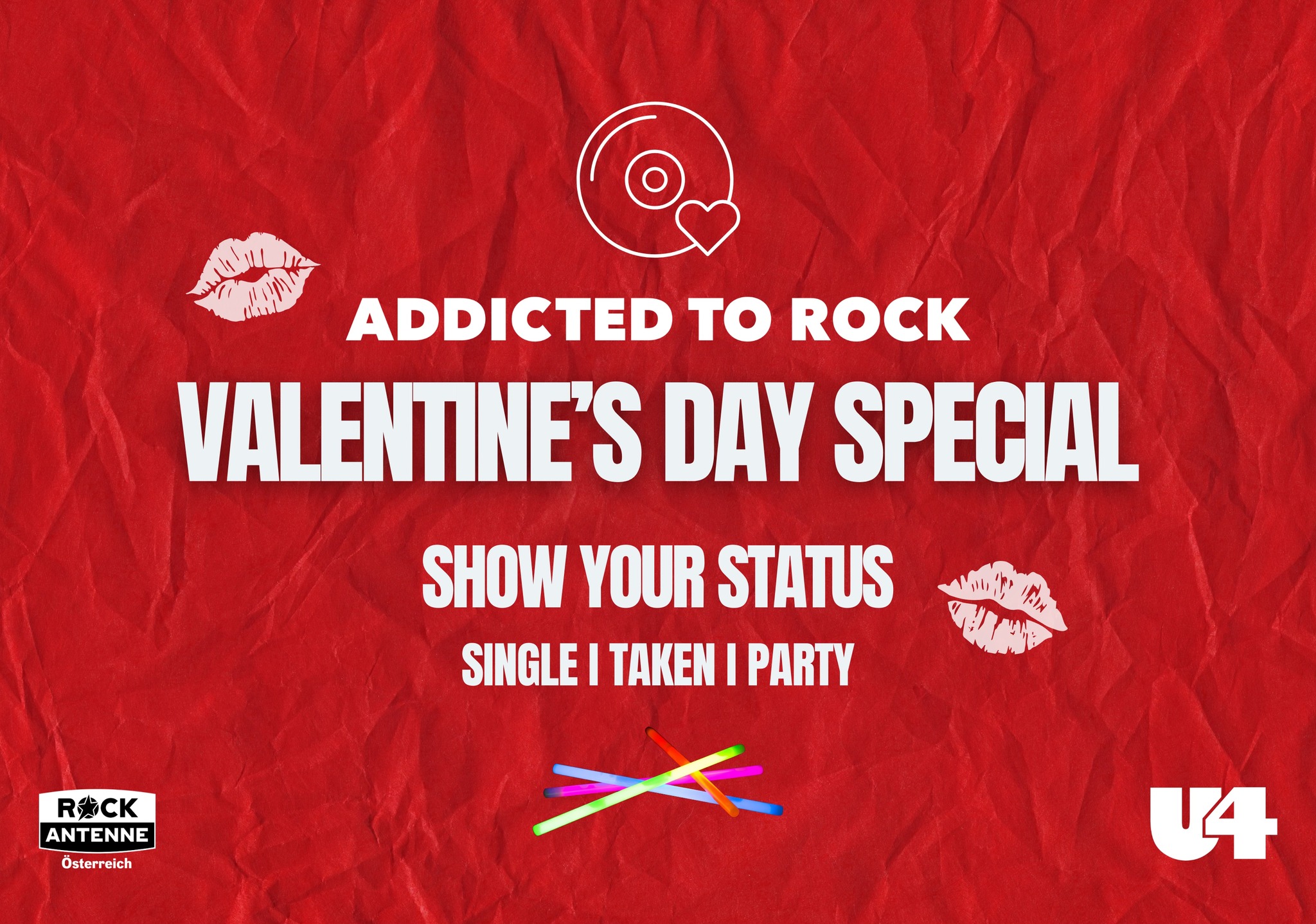 Addicted to Rock - Valentine's Day Special am 14. February 2025 @ U4. Addicted to Rock - Valentine's Day Special am 14. February 2025 @ U4.