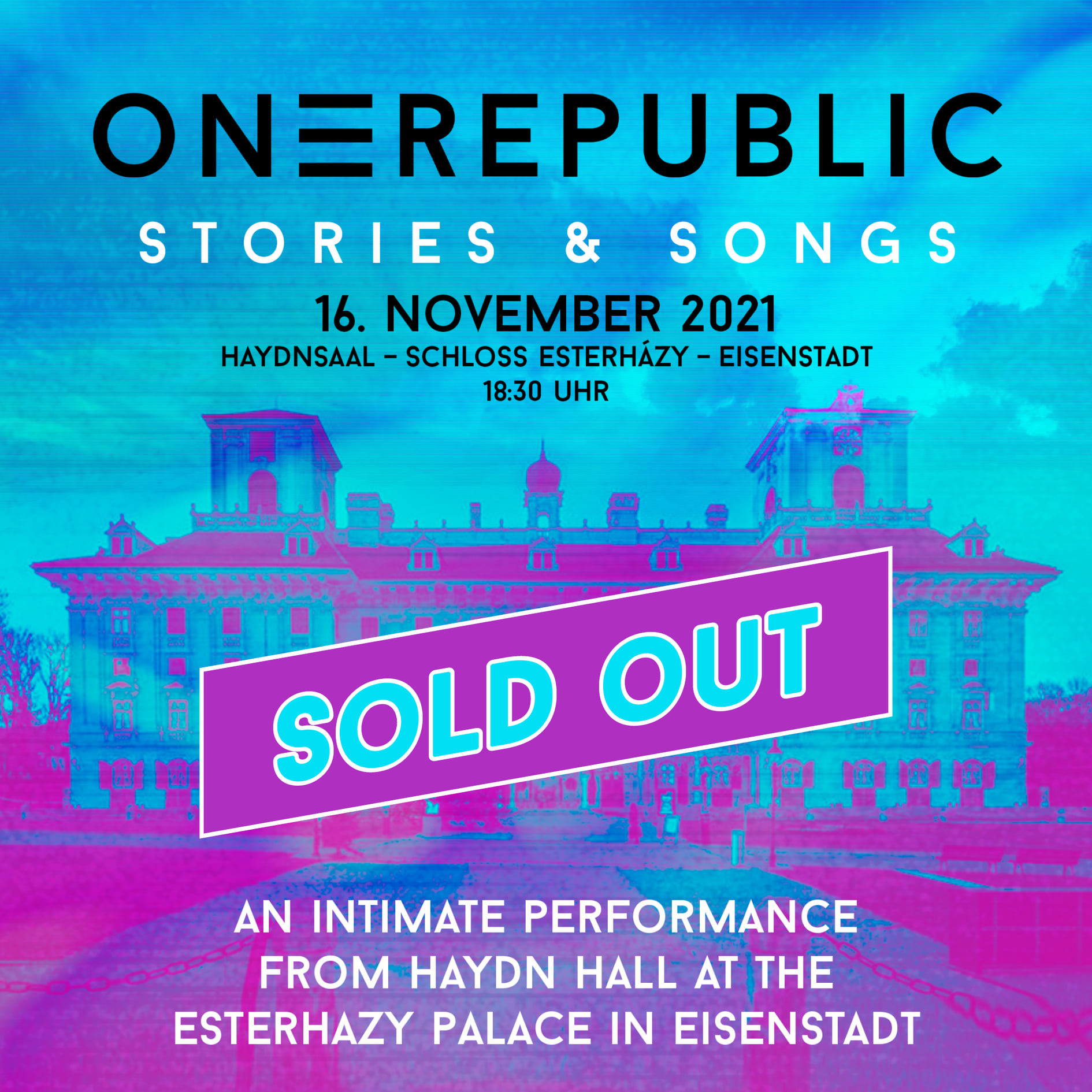 OneRepublic - Stories & Songs am 16. November 2021 @ Schloss Esterházy - Haydnsaal.