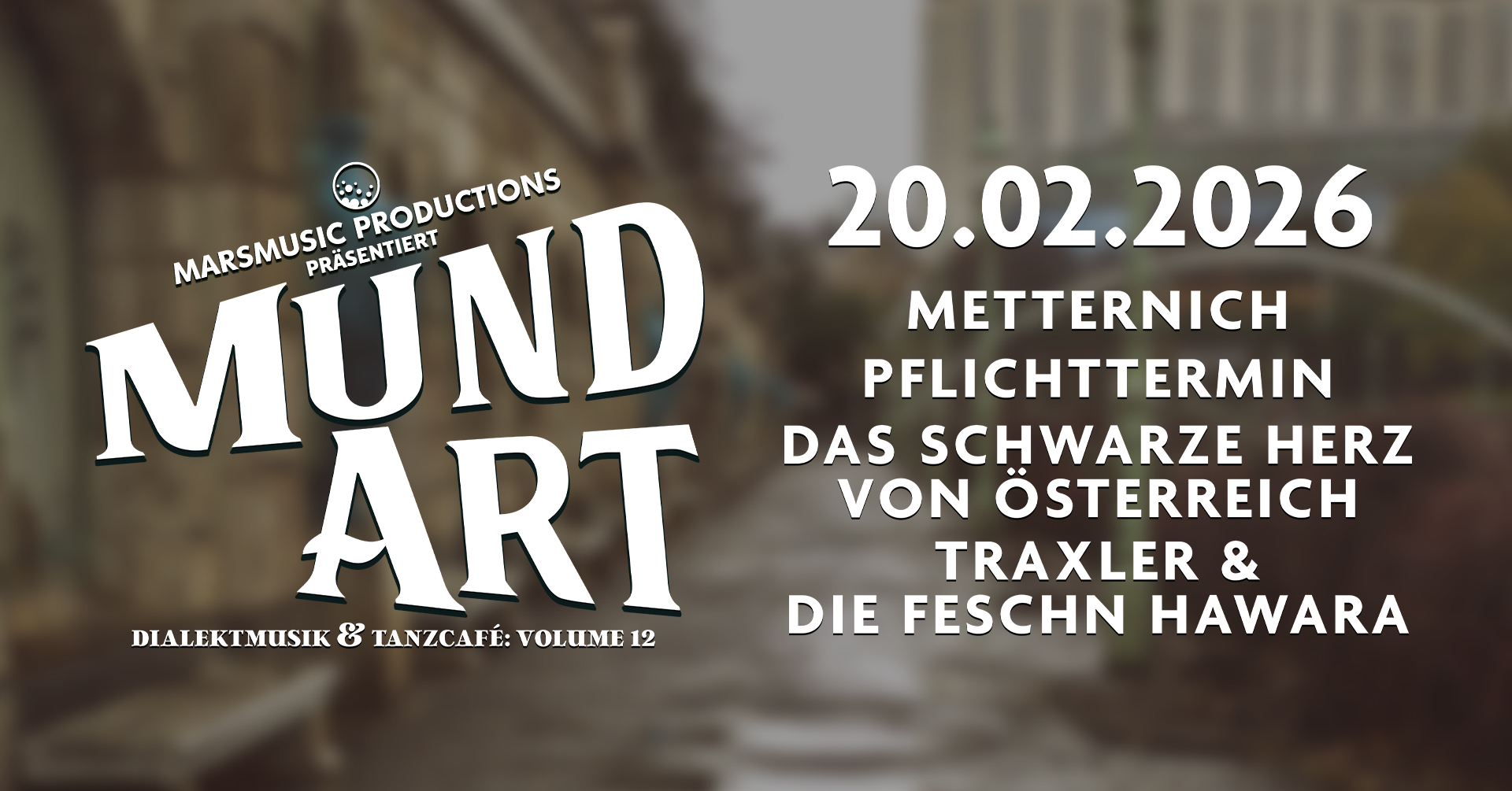 MundArt Vol. 12 am 20. February 2026 @ Szene Wien.