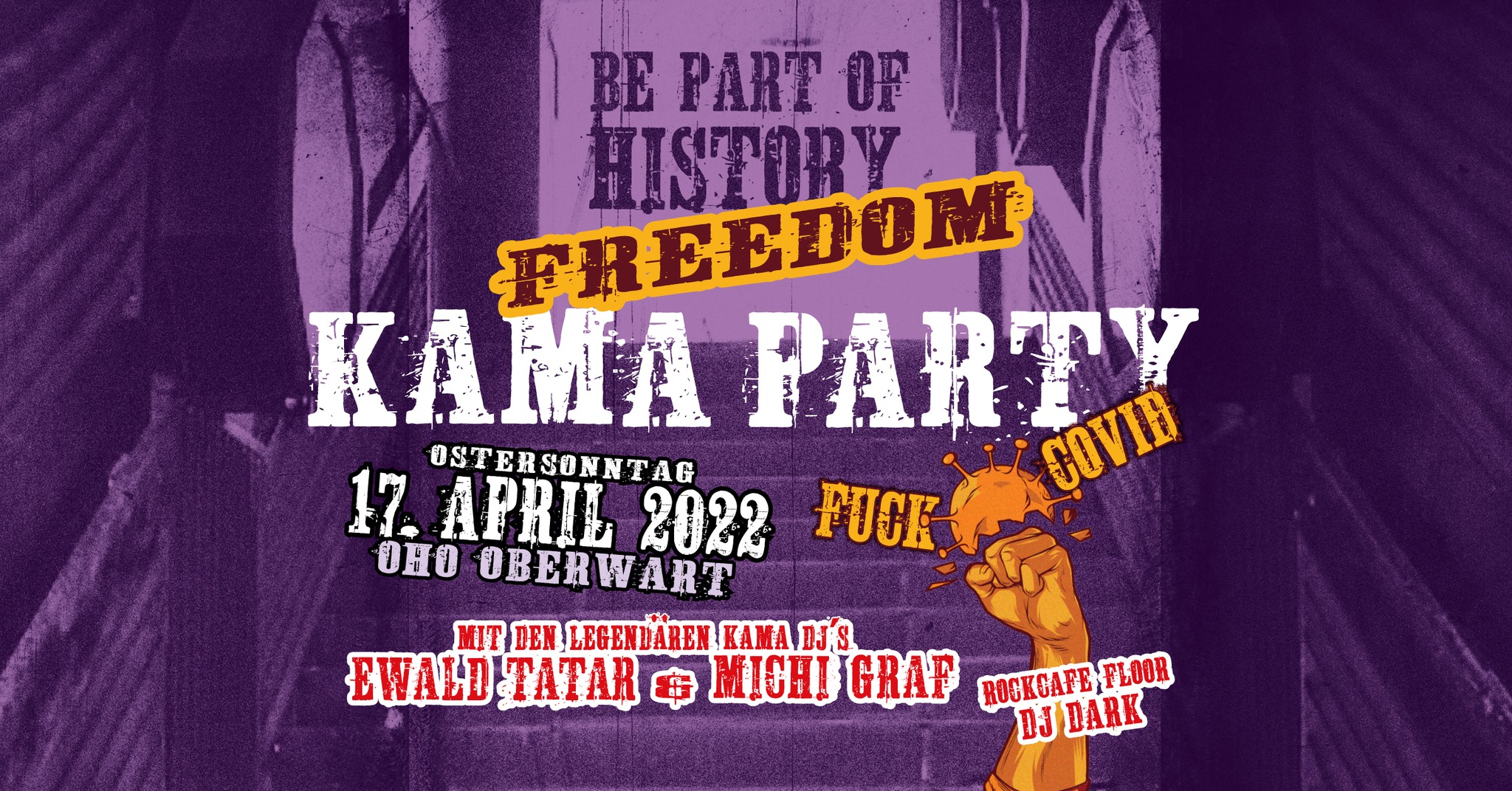 Kama Party am 17. April 2022 @ Offenes Haus Oberwart.