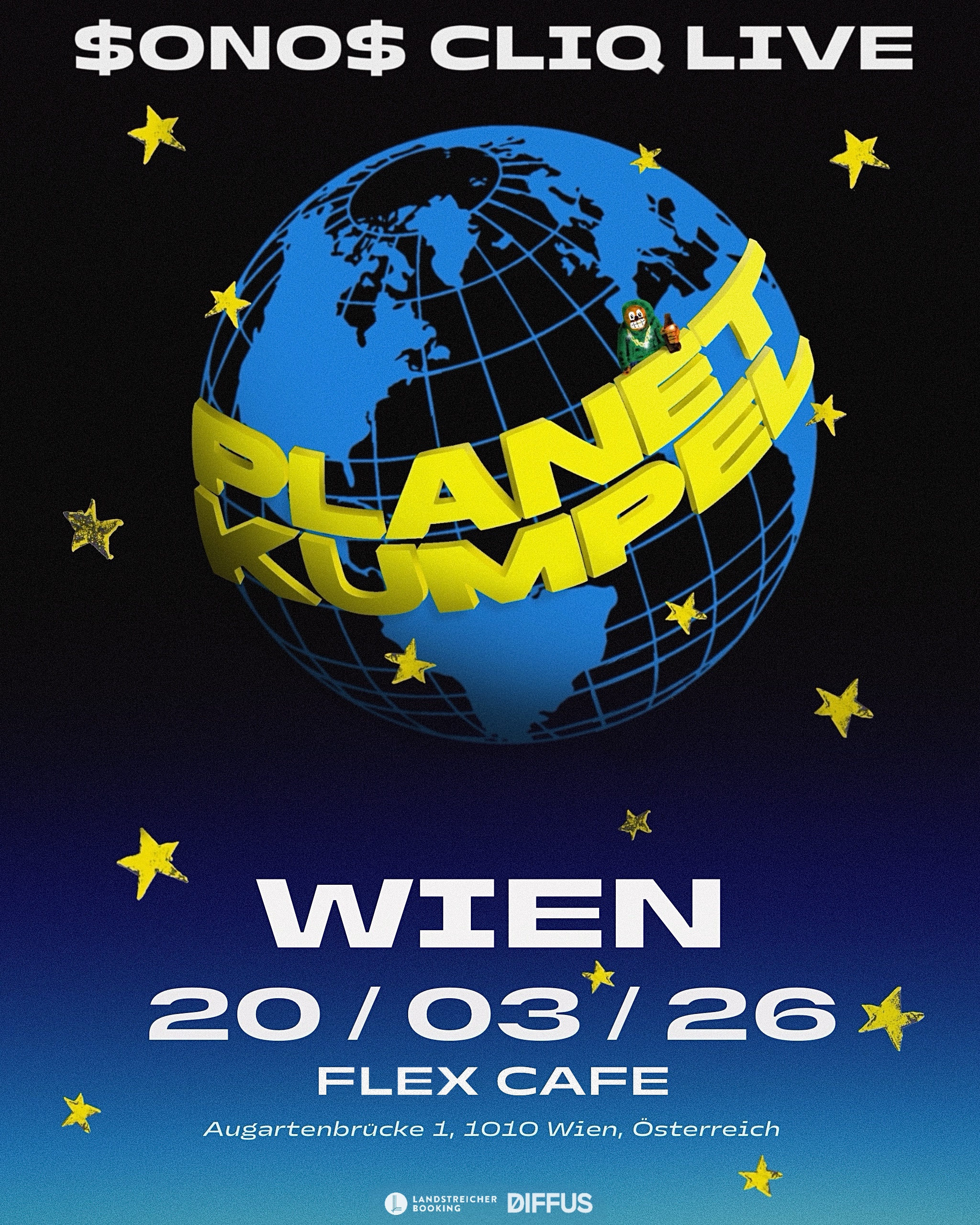 $ONO$ CLIQ am 20. March 2026 @ Flex - Café.