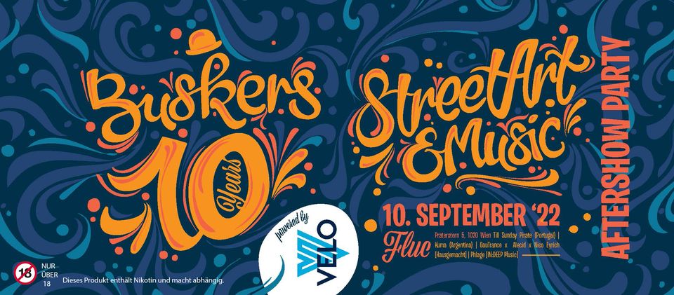 Buskers Festival - Aftershowparty am 10. September 2022 @ Fluc.