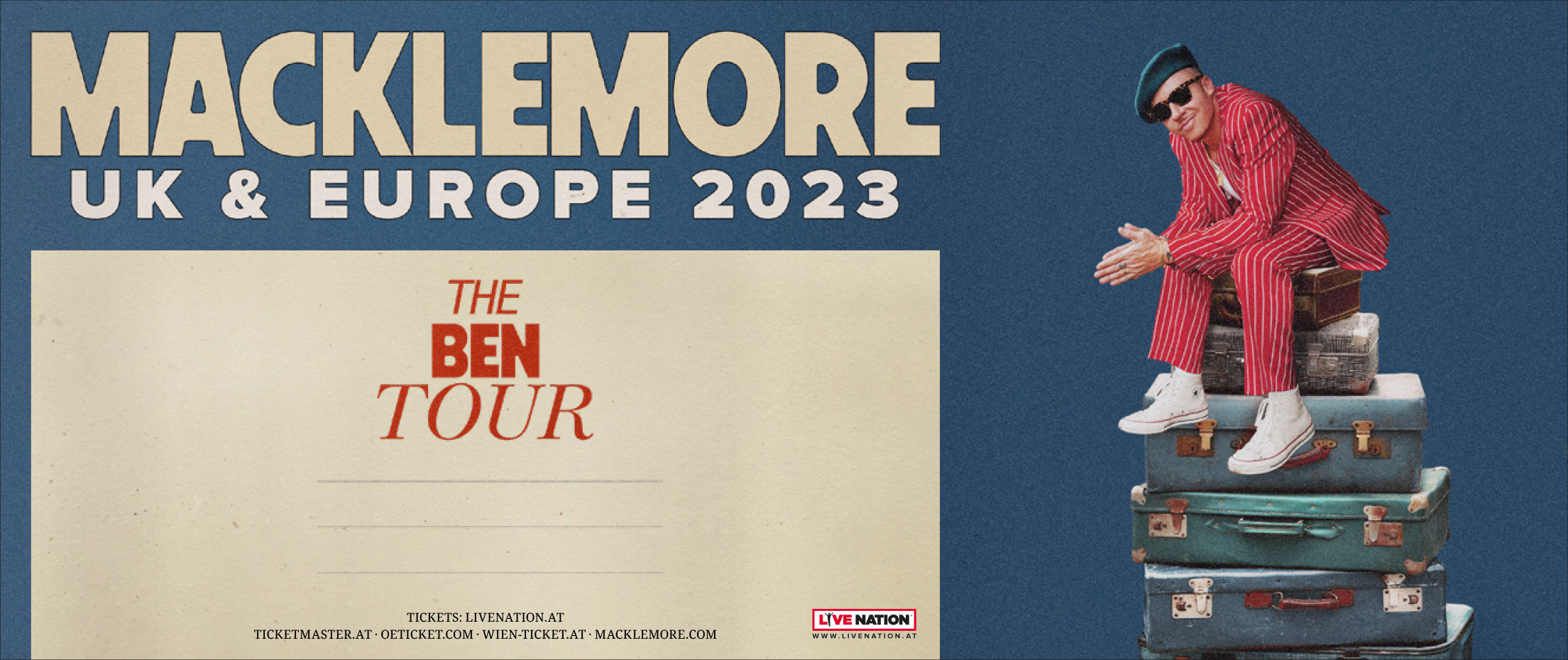 Macklemore am 30. April 2023 @ Wiener Stadthalle - Halle D. Macklemore am 30. April 2023 @ Wiener Stadthalle - Halle D.