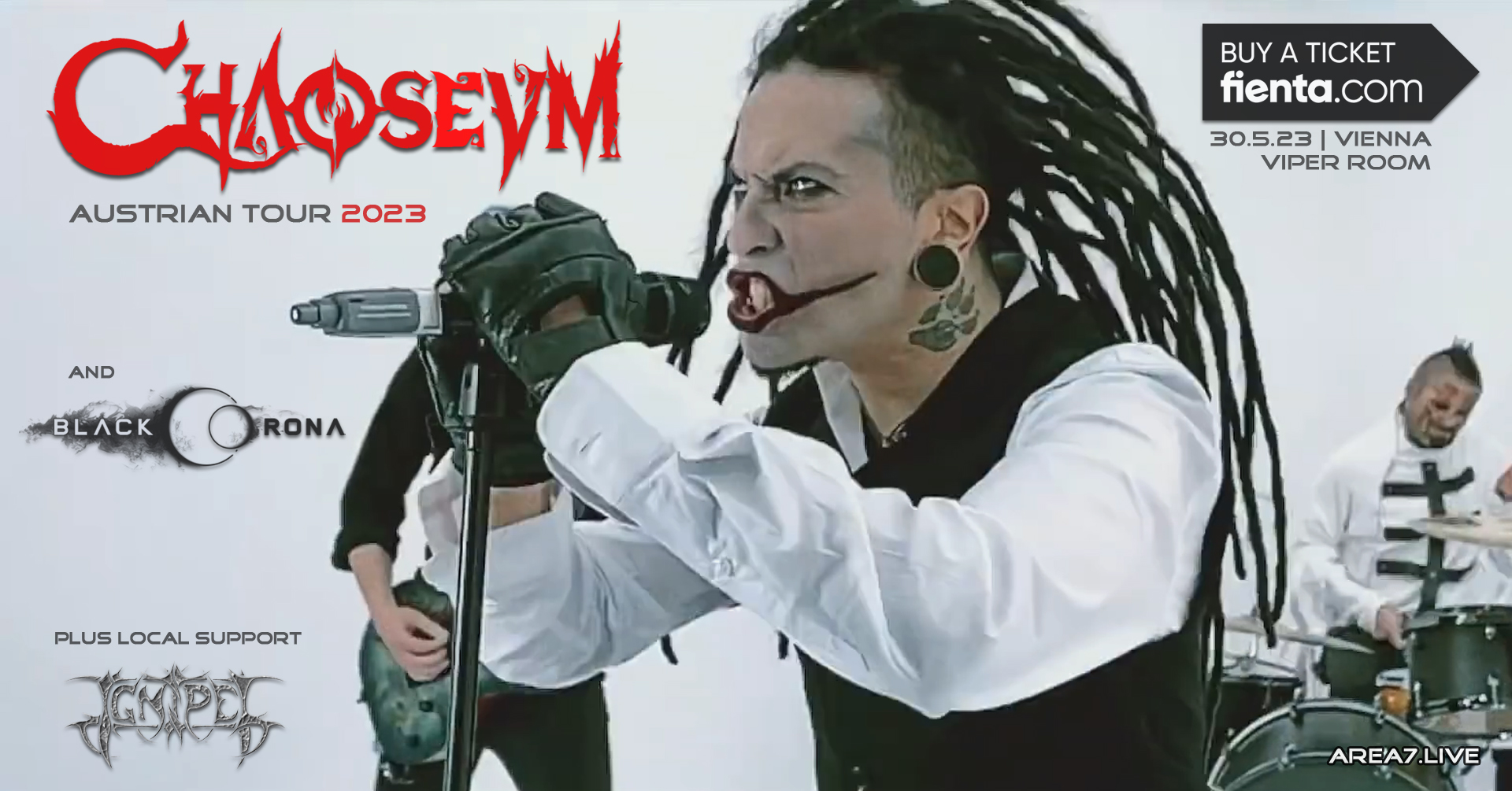 Chaoseum | Black Corona | Ignipes am 30. May 2023 @ Viper Room. Chaoseum | Black Corona | Ignipes am 30. May 2023 @ Viper Room.