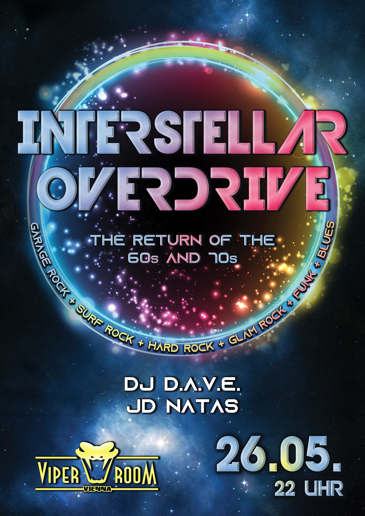 INTERSTELLAR OVERDRIVE - The Return Of The 60s & 70s am 26. May 2023 @ Viper Room.