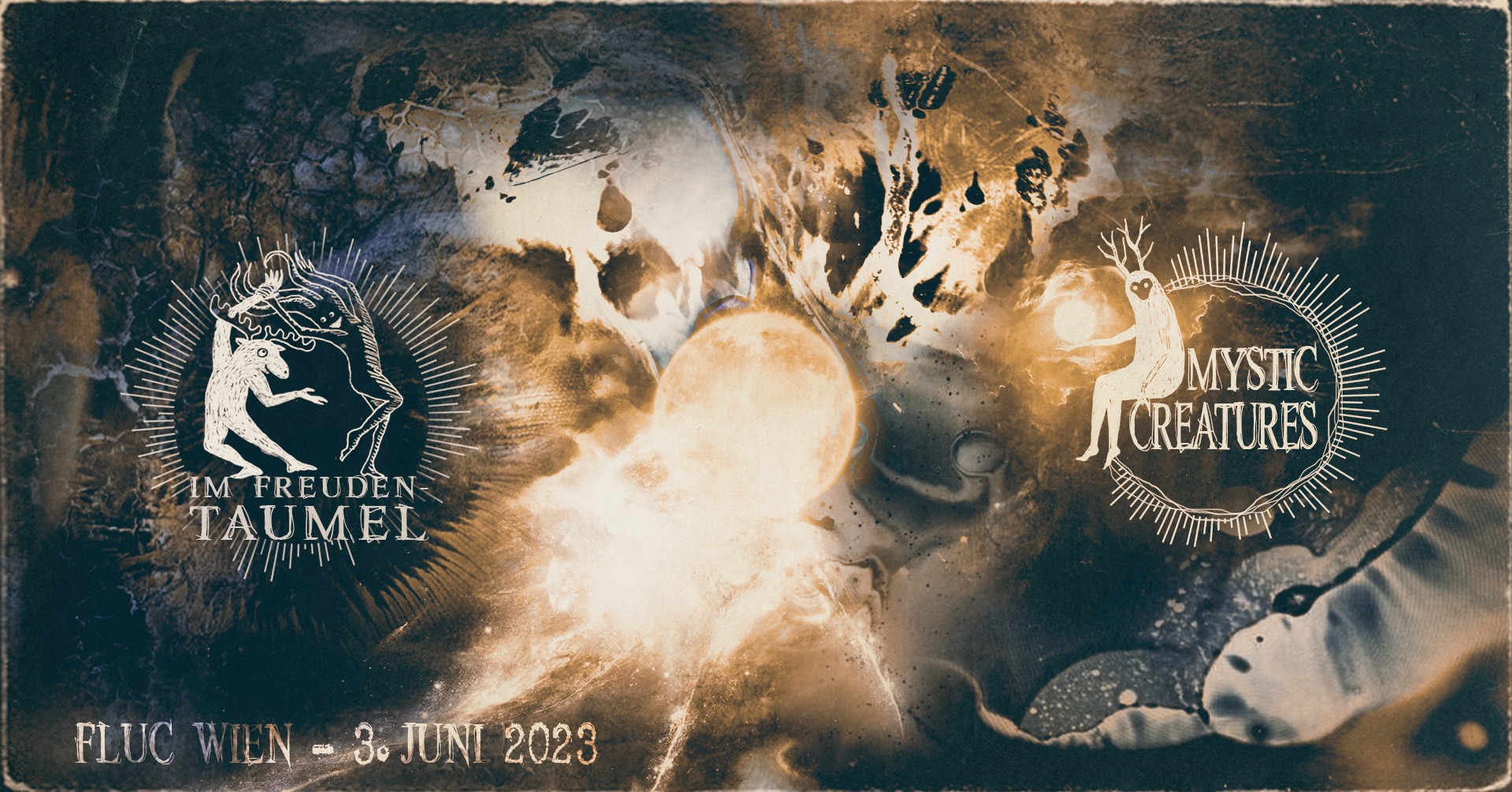 Mystic Creatures im Freudentaumel w/ Marcus Meinhardt / Bonnie Ford / Käpt'n 12 & Düsentrieb /... am 3. June 2023 @ Fluc. Mystic Creatures im Freudentaumel w/ Marcus Meinhardt / Bonnie Ford / Käpt'n 12 & Düsentrieb /... am 3. June 2023 @ Fluc.