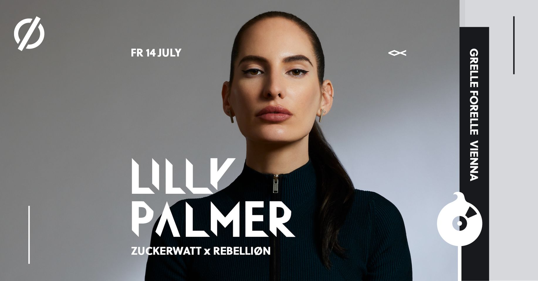 ZUCKERWATT w/ LILLY PALMER x REBELLIØN | < Grelle Forelle am 14. July 2023 @ Grelle Forelle. ZUCKERWATT w/ LILLY PALMER x REBELLIØN | < Grelle Forelle am 14. July 2023 @ Grelle Forelle.